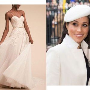 NWOT BHLDN Guinevere Flowing wedding DressGown